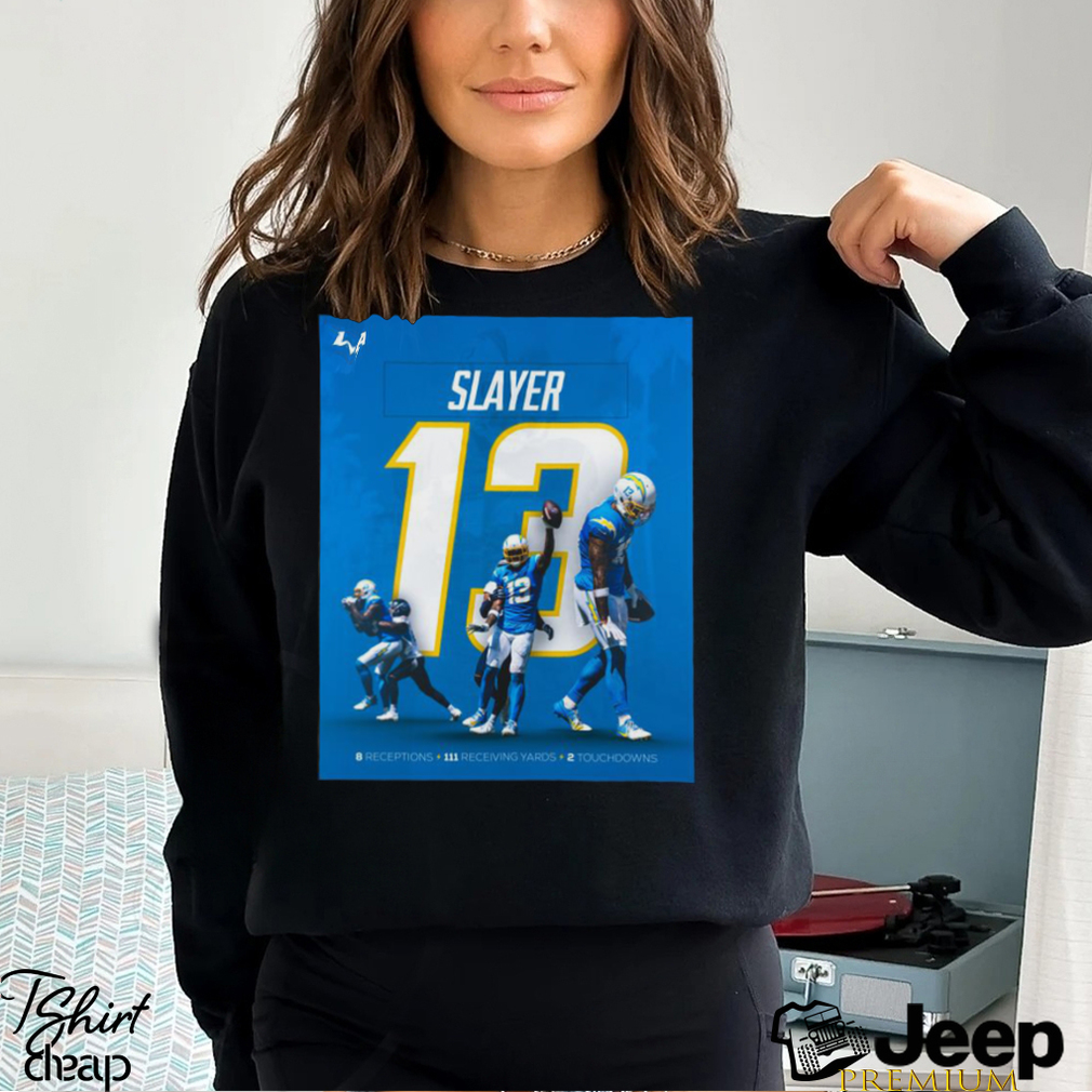 Official los Angeles Chargers Slayer 13 shirt