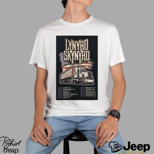 Official lynyrd Skynyrd Tour Summer 2023 Poster Shirt