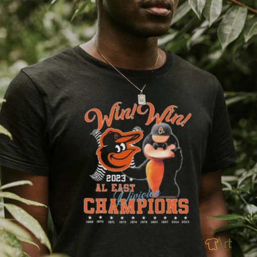 Official mLB Baltimore Orioles Win Win 2023 AL East Division Champions Shirt