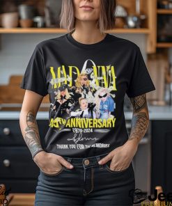 Official madonna 45th Anniversary 1979 – 2024 Thank You For The Memories T Shirt