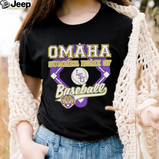 Official men’S College World Series 2023 Lsu Tigers Omaha Summer Home Of Baseball shirt