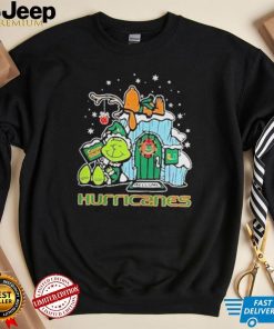 Official miami Hurricanes Grinch Nuts Welcome Christmas T Shirt