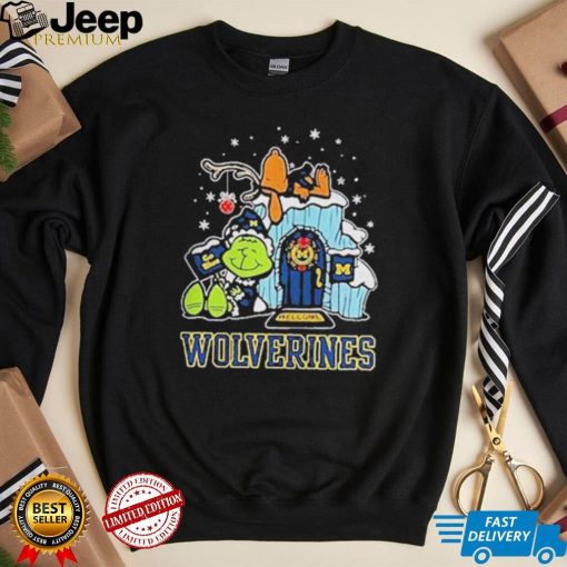 Official michigan Wolverines Grinch Nuts Welcome Christmas T Shirt