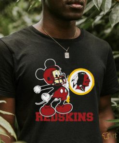 Official mickey Mouse cartoon NFL Washington Redskins football player helmet logo shirt