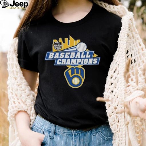 Official milwaukee brewers baseball champions seattle all star game 2023 logo shirt