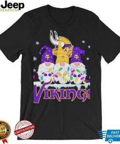 Official minnesota vikings football gnomes christmas 2023 shirt