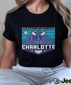 Official monday Night RAW x Charlotte Hornets T Shirt