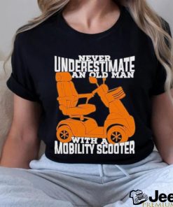 Official never underestimate an old man with a mobility scooter shirt