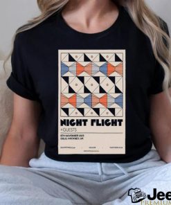 Official night flight november 8 2023 oslo hackney poster shirt