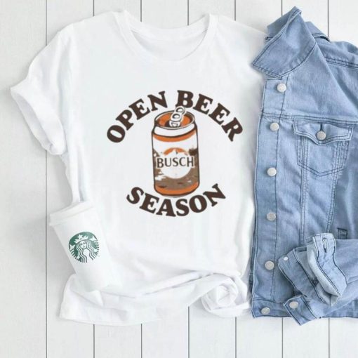 Official open Beer Season Can Military Green shirt