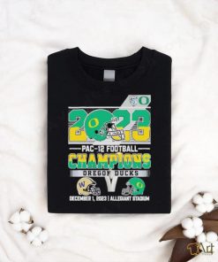 Official oregon Ducks 2023 PAC 12 Football Champions T Shirt