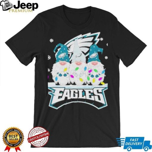 Official philadelphia eagles football gnomes christmas 2023 shirt