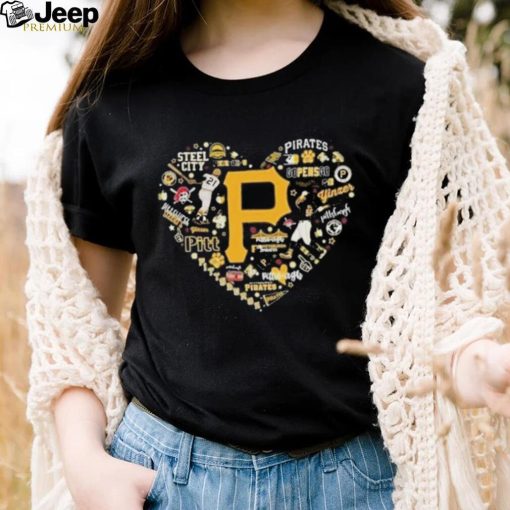 Official pittsburgh Pirates Icons Heart Shirt