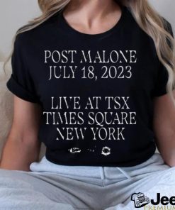 Official post malone store times square event shirt