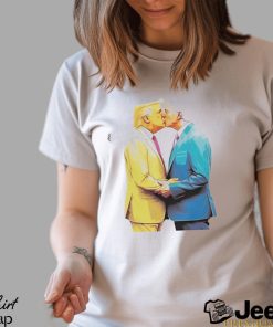 Official queerquirk Biden And Trump Kissing Shirt