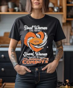 Official real Women Love Football Smart Women Love The Oklahoma State Cowboys T Shirt