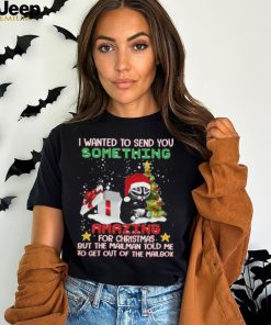 Official santa Black Cat I Want To Send Something Amazing For Christmas But The Mailman Told Me To Get Out Of The Mailbox Tree T Shirt