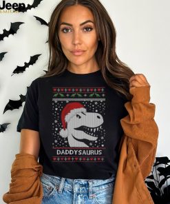 Official santa Daddy Saurus Ugly Christmas 2023 T Shirt