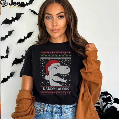 Official santa Daddy Saurus Ugly Christmas 2023 T Shirt