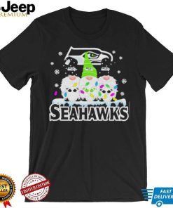 Official seattle Seahawks Football Gnomes Christmas 2023 T shirt