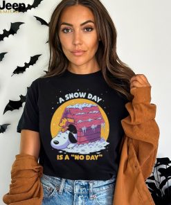 Official snoopy And Woodstock A Snow Day Is A No Day Merry Christmas Shirt