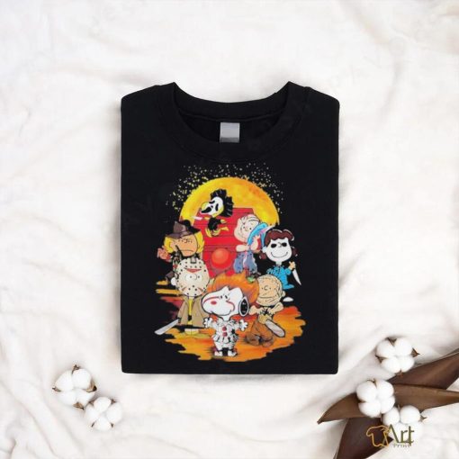 Official snoopy Peanuts horror movies halloween T shirt