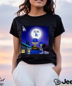 Official snoopy and Woodstock We love Los Angeles Dodgers Champions shirt