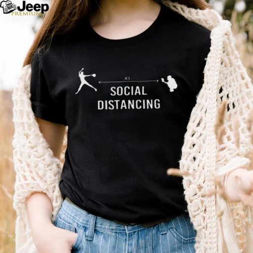 Official social distancing softball 43 ft áo thun youth 2023 shirt