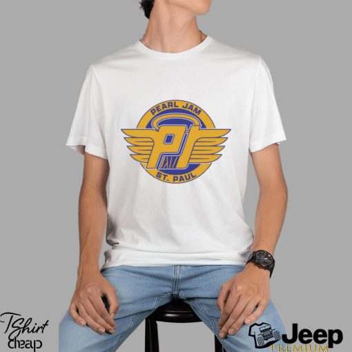 Official st Paul Flying Pearl Jam logo shirt