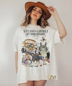 Official studio Ghibli 38th Anniversary 1985 2023 Miyazaki Hayao Signatures T Shirt