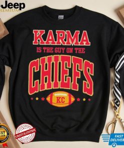 Official swiftie Karma Is The Guy On The Chiefs KC Football T Shirts