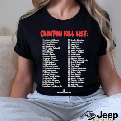 Official telosarchive Clinton Kill List shirt