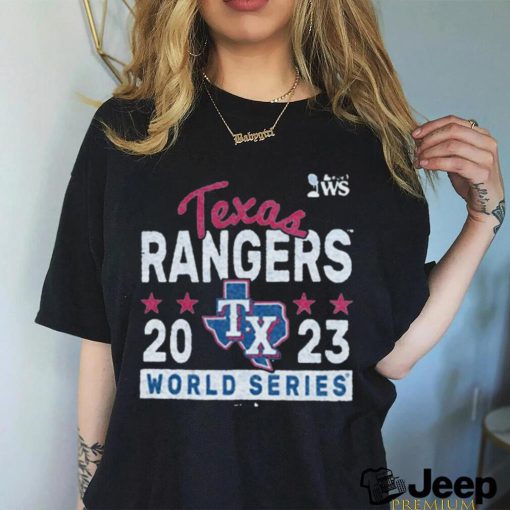 Official texas Rangers 2023 World Series Participant Knuckle Ball Shirt