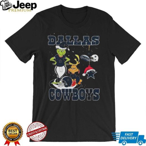 Official the Grinch And Dog Dallas Cowboys Ornament Christmas 2023 Shirt