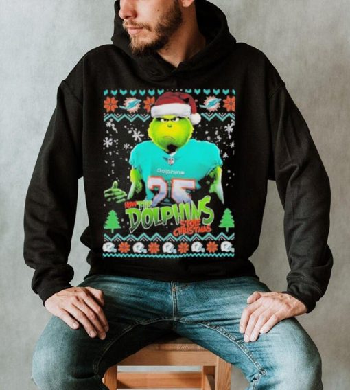 Official the Grinch How The Miami Dolphins Stole Christmas T shirt