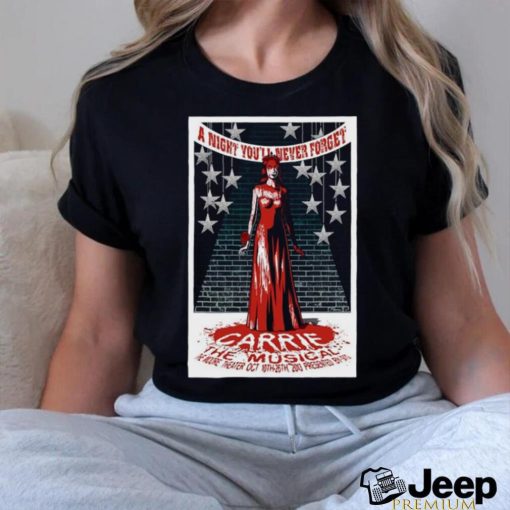 Official the mooore theater carrie the musical carrie the musical poster shirt