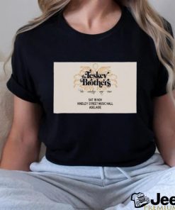 Official the teskey brothers nov 2023 at hindley st music hall adelaide poster shirt