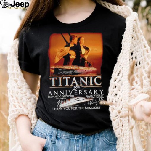 Official titanic 25th Anniversary Thank You For The Memories T Shirt