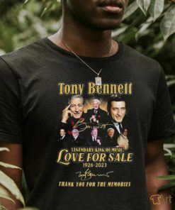 Official tony Bennett Legendary King Of Music Love For Sale 1926 2023 Memories T Shirt