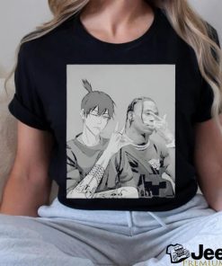 Official travis and akI hayakawa chainsaw man shirt