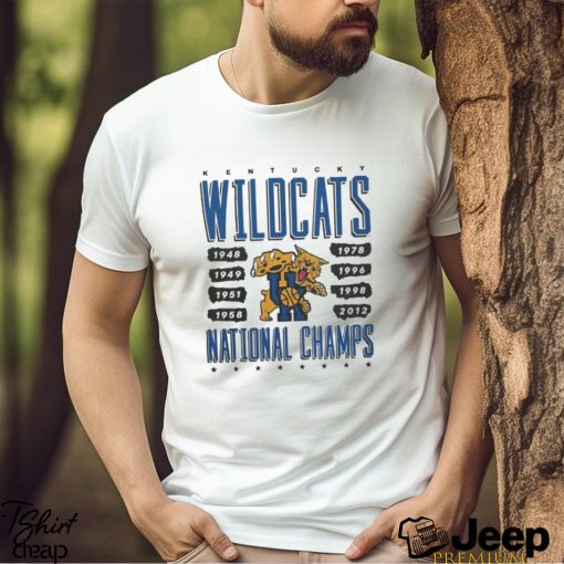 Official university Of Kentucky Basketball 8 Time National Champs Shirt