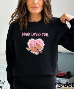 Official valheim Merch Boar Loves You Shirt shirt