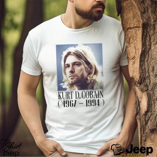 Official vintage Kurt Donald Cobain Memorial Painting T Shirt