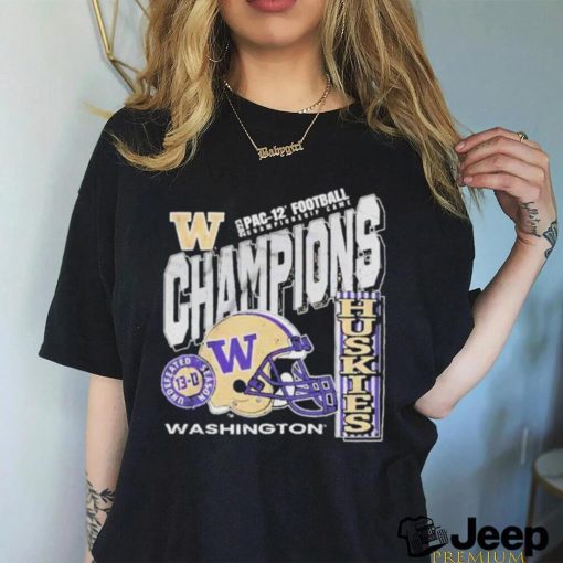 Official washington Huskies Undefeated Season 13 0 PA 12 Football Champions 2023 T Shirt