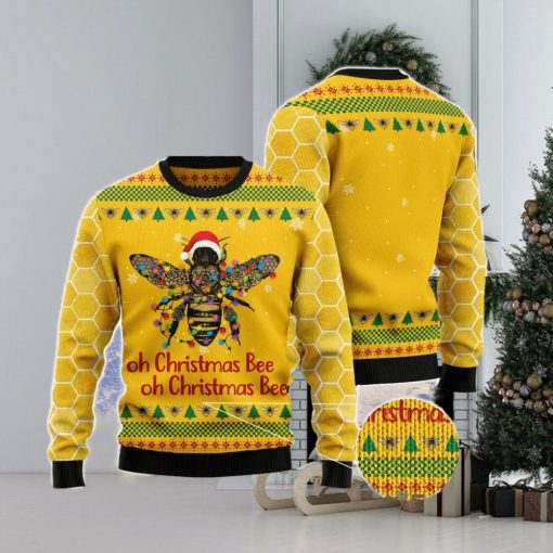 Oh Christmas Bee All Over Printed 3D Ugly Christmas Sweater Christmas Gift For Men And Women