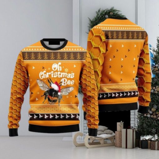 Oh Christmas Bee Yellow Ugly Christmas Sweater Family Christmas Gift Ideas Christmas Sweater