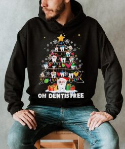 Oh Dentistree Funny Christmas Tree Light Dental Hygiene Xmas Unisex Shirt