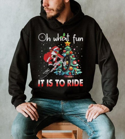 Oh What Fun It Is To Ride Christmas BMX Bike Christmas Tree Shirt