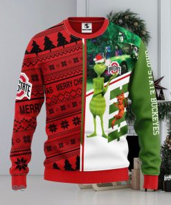 Ohio State Buckeyes Grinch & Scooby doo Christmas Ugly Sweater