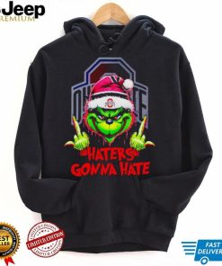 Ohio State Buckeyes Grinch middle finger haters gonna hate shirt